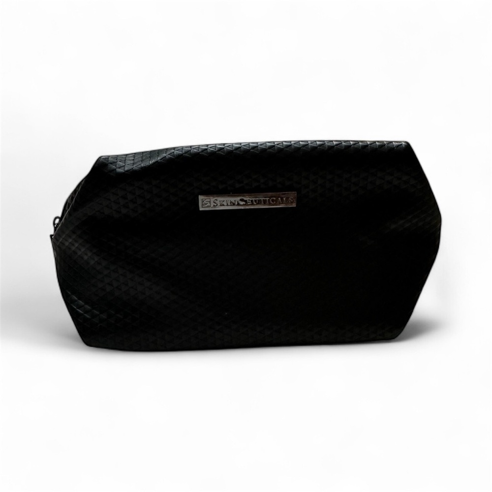 SkinCeuticals Textured Black MakeUp Pouch